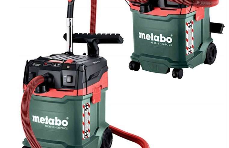 Прахосмукачка Metabo AS 36-18 H 30 PC-CC, 18V, 30л, 3.2м, антистатична, комплект аксесоари
