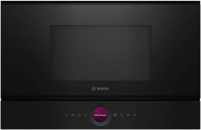 Микровълнова фурна за вграждане Bosch BEL7321B1, 21 л, 900 W, AutoPilot 10, Дигитално управление, TFT дисплей, Черен