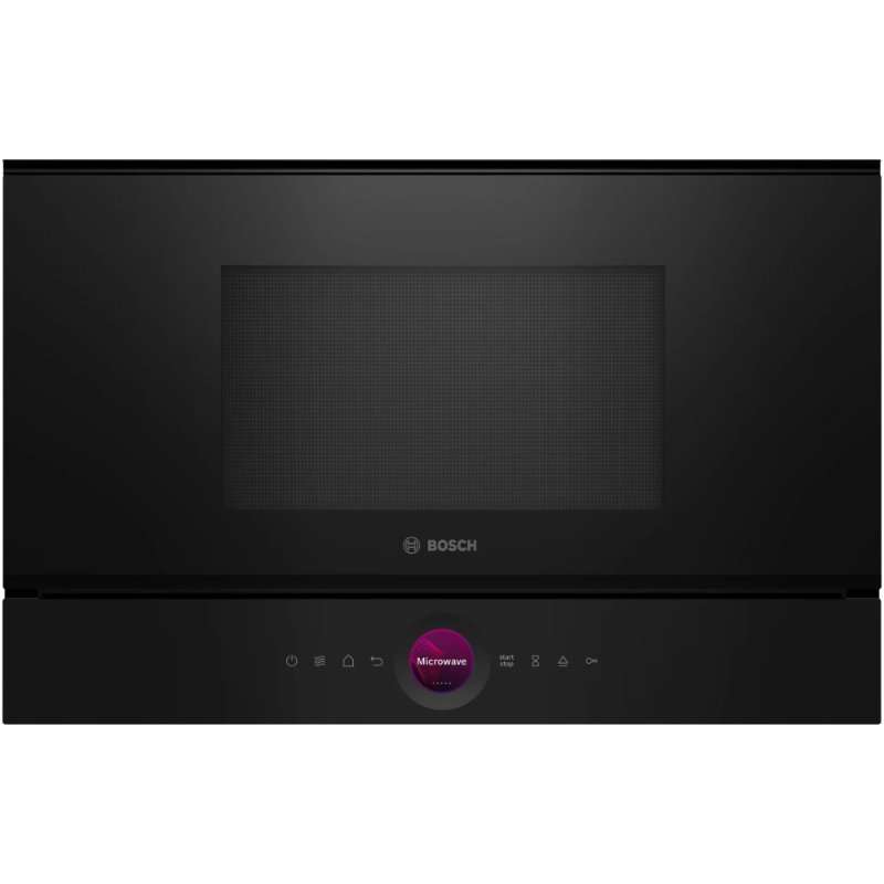 Микровълнова фурна за вграждане Bosch BEL7321B1, 21 л, 900 W, AutoPilot 10, Дигитално управление, TFT дисплей, Черен