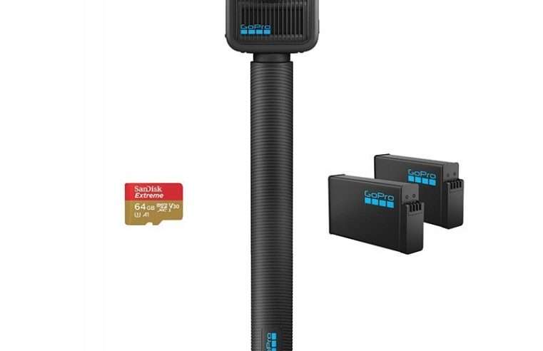 Спортна камера GoPro MAX2, 4K, стабилизация, черна, комплект аксесоари