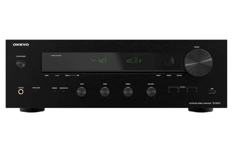 Onkyo TX-8470 2.1-канален приемник Wi-Fi Bluetooth Chromecast AirPlay черен