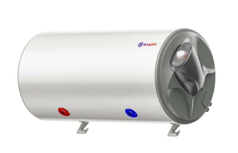 Хоризонтален бойлер ЕЛДОМ WHF10046FBR, 100 л. 3 kW, емайлиран водосъдържател, ел. изводи отдясно, тръби отдолу
