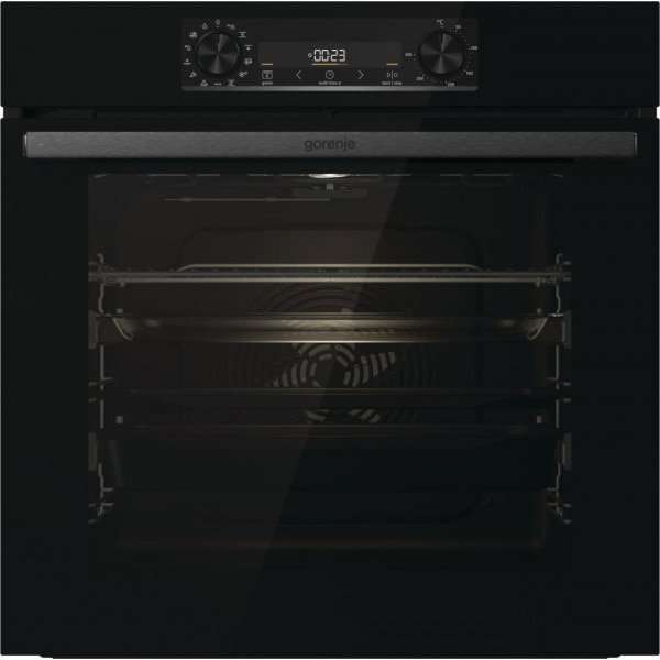 Фурна за вграждане Gorenje BOS6737E20FBG, Електрическа, 77 л, 13 автоматични програми, Електронно управление, Aquaclean, Клас A, Черна