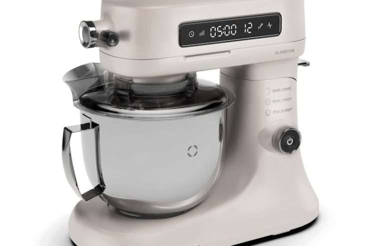 Klarstein, кухненски робот Chiara, 1600 W, 12 настройки, купа от неръждаема стомана, LCD дисплей, включени аксесоари