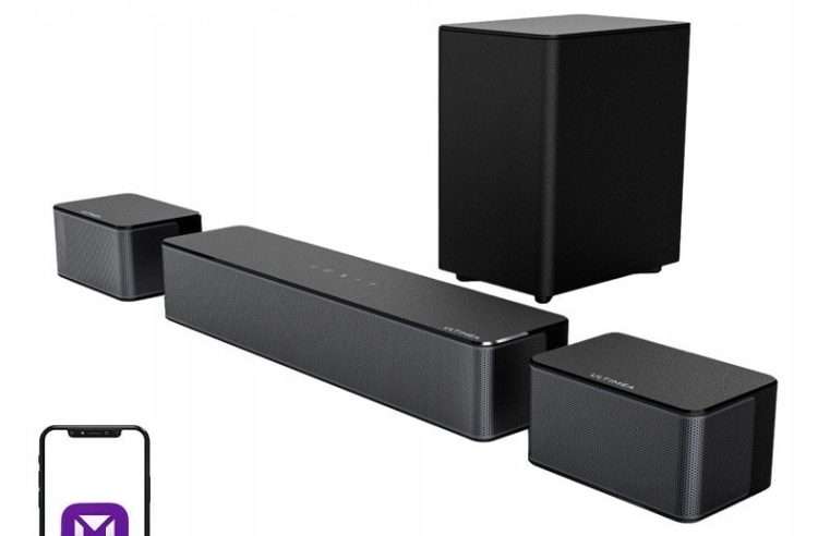 Саундбар Ultimea Poseidon D50 (U2500/T6L2CXQ6) 5.1, 320W, безжичен субуфер, Bluetooth 5.3, HDMI ARC, DSP SurroundX, BassMax, черен