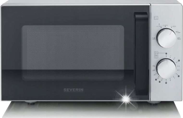 Микровълнова фурна Severin MW 9184, 20L, 800W, стъкло, инокс, 46.5×39.5×27.5cm