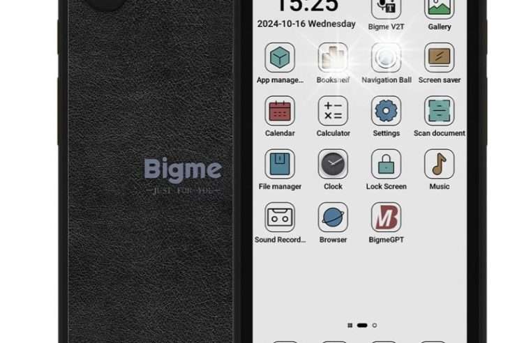 Електронна книга и смартфон Bigme HiBreak, 5,84″, 6GB RAM, 128GB, черен, пълен комплект