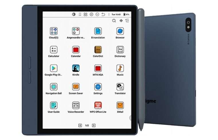 Електронна книга Bigme B7 7″ цветна 4G 8GB RAM 128GB синя