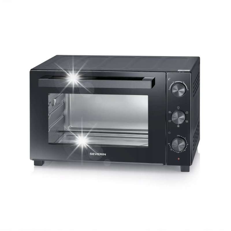 Електрическа фурна Severin TO2076, 46L, 1800W, конвекция, грил, черна, 57×40,5×36,5см