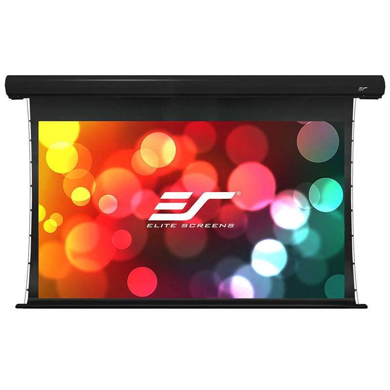 Електрически прожекционен екран за стена/таван, 265.7 x 149.6 cm, Напрегнат, EliteScreens Saker SKT120UHW-E20, 16:9, Drop 50cm