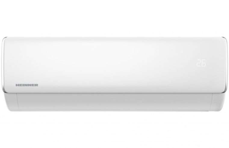 Климатик Heinner Crystal PLus HAC-CRP12KIT++, 12000 BTU, Включен инсталационен комплект, Клас A++, Интелигентен контрол на влажността, Breeze away, Eco+, Follow me, Самопочистване, Бял