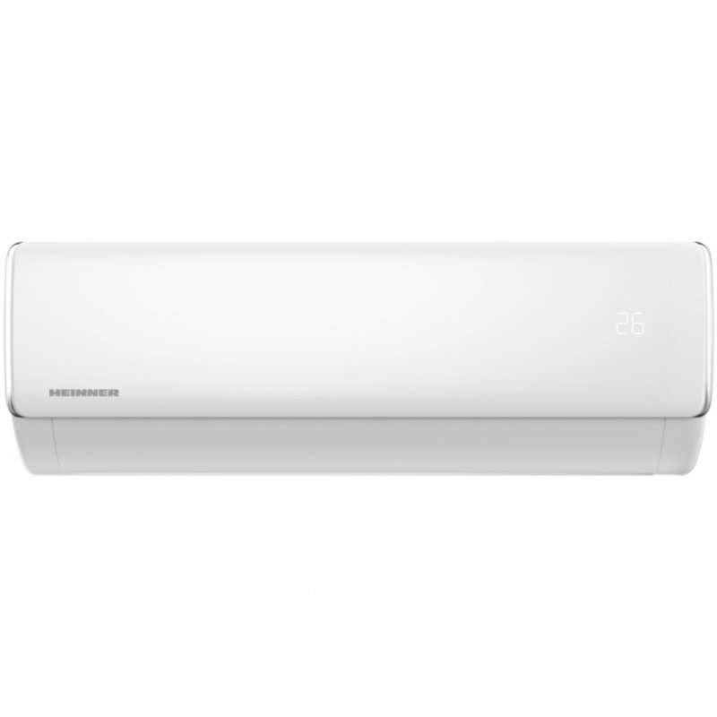Климатик Heinner Crystal PLus HAC-CRP12KIT++, 12000 BTU, Включен инсталационен комплект, Клас A++, Интелигентен контрол на влажността, Breeze away, Eco+, Follow me, Самопочистване, Бял