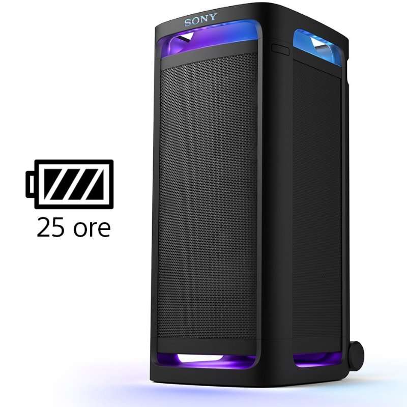 Аудио система Sony ULT TOWER 9DC, Bluetooth, USB, ULT Power Sound, Party Connect, Живот на батерията 25 часа, Черен