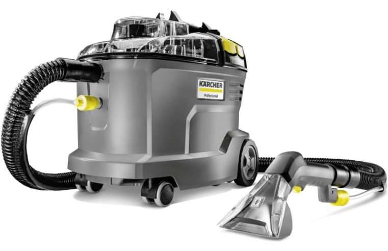 Прахосмукачка с екстракционно измиване Karcher Professional Puzzi 8/1 EU, мощност 1200 W, резервоар за чиста вода 8 L, налягане на пръскане 1 bar, максимален капацитет на почистване 12 – 18 m/h