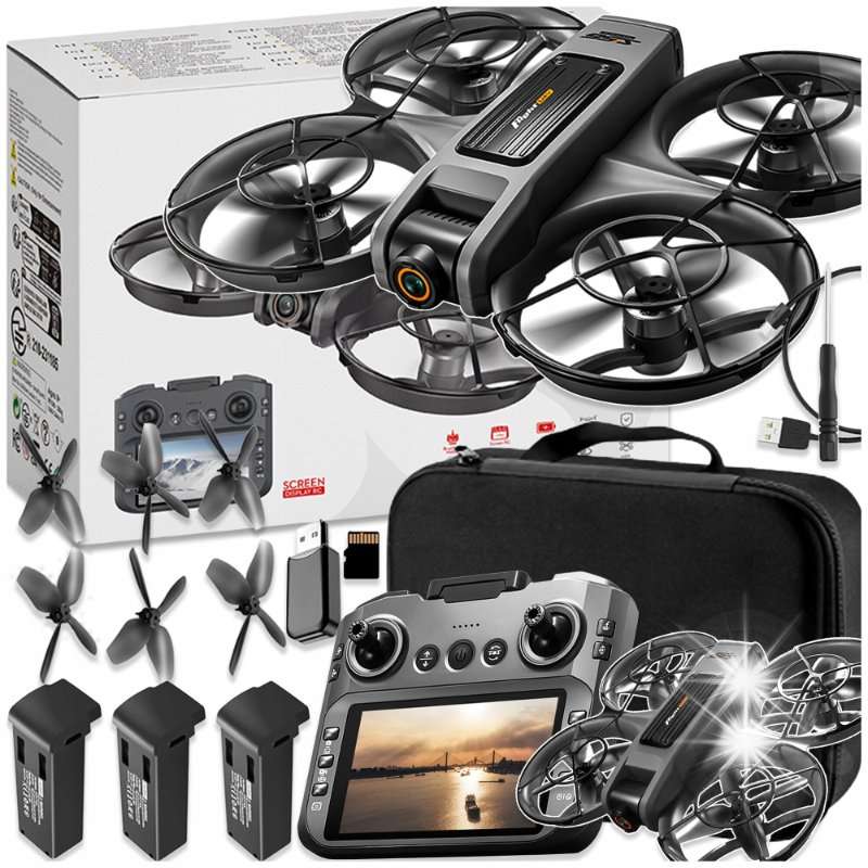 Дрон S156, 2 HD камери, 3 батерии, WiFi, 3000м, 145гр