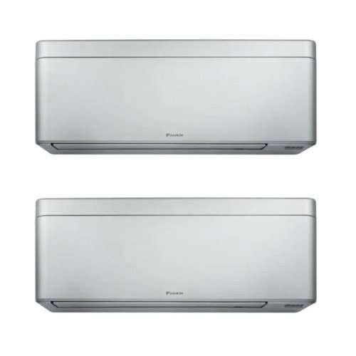 Двоен сплит климатик Daikin Stylish с две вътрешни тела, 7000 BTU Сребристи, 2xFTXA20CS + 2MXM40A, 5 ГОДИНИ ГАРАНЦИЯ