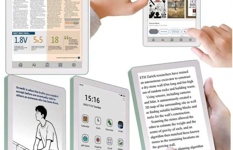 Електронен четец Bigme B6, E-Ink 6″, Android 14, Зелен, 4GB RAM + 64GB, 300 PPI, Подсветка 36 степени, Octa-Core, Wi-Fi, Bluetooth, MicroSD до 1TB, Hi-Fi високоговорители, ChatGPT AI, Превод в реално време, 2100 mAh, 108×149.3×6.98mm, 176g