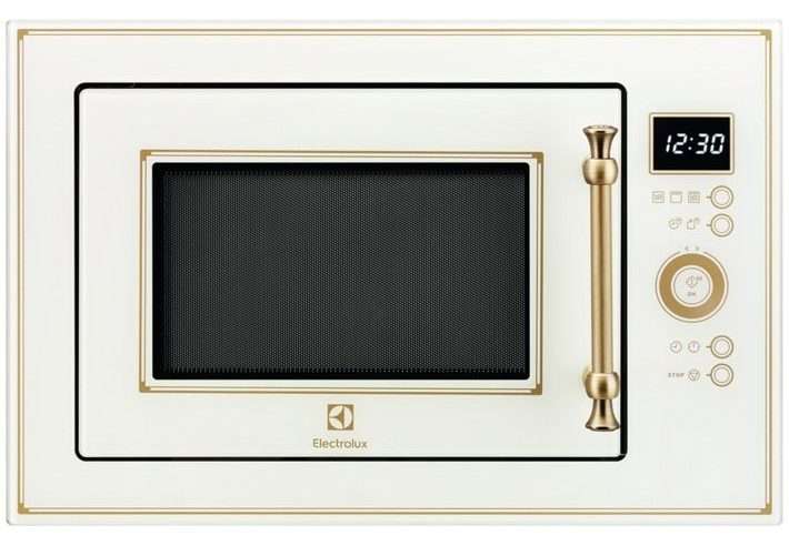 Микровълнова фурна за вграждане Electrolux EMT25203OC, 25 л, Мощност 900 W, Грил, Дигитален дисплей, Таймер, Rustic cream