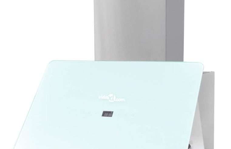 Абсорбатор vidaXL, закалено стъкло, бял, 600х360х900 мм