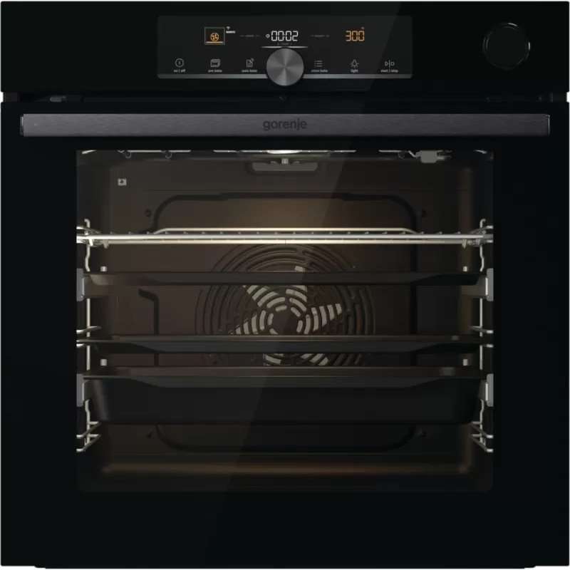 Фурна за вграждане Gorenje BPSA6747A08BGWI, Обем 77л, PerfectGrill, ExtraSteam, AirFry+, AquaClean, Черен