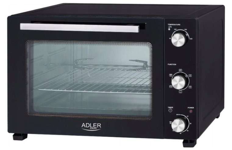 Електрическа фурна Adler 48L, функция конвекция и грил, черна, 57,1×43,0x36,9cm