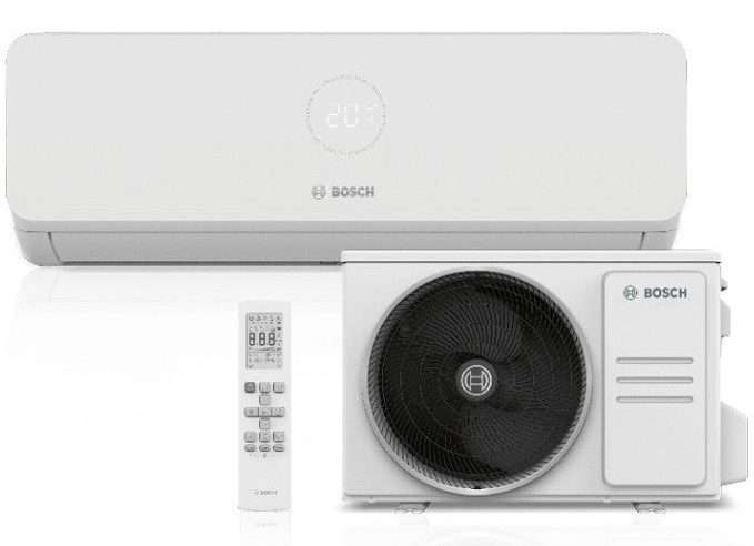 Климатик Bosch Climate 3200i, 24000 BTU, A++/A+, Функция Wind avoid me, Функция Follow-me, Wi-Fi Ready, Бял