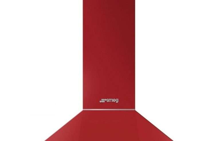 Абсорбатор SMEG Portofino KPF9RD, 275W, А+, 781 м3/ч, 3 скорости, 3 филтъра, Антивъзвръщателен клапан, Инокс, LED, Червен