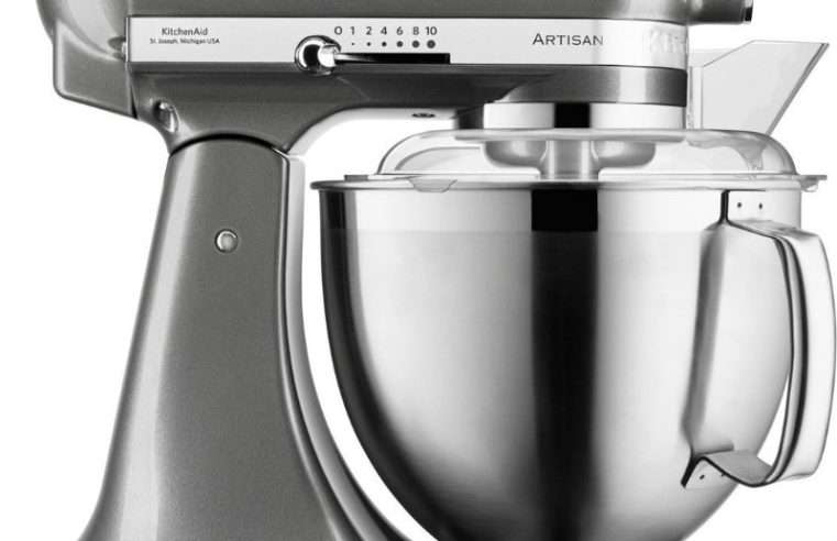 Планетарен миксер Artisan Elegance KitchenAid 5KSM185PSEMS, 300 W, Купа 4.8 л, Сребрист