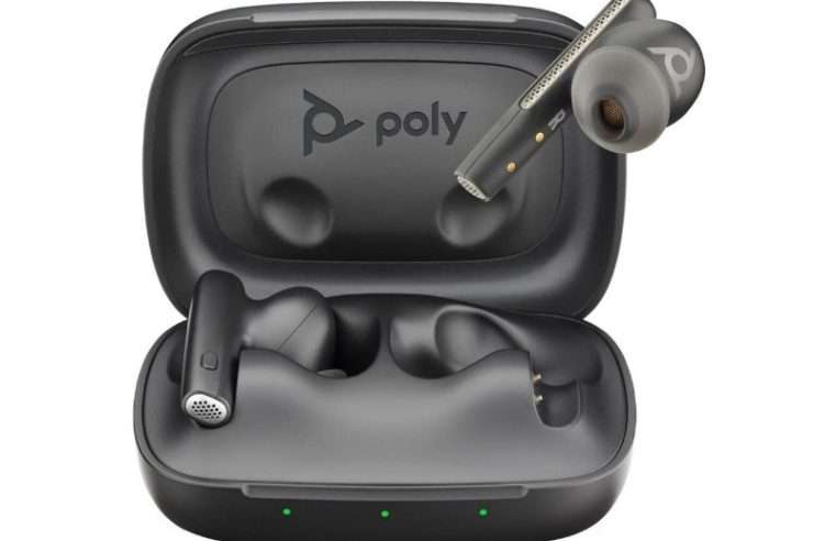 Безжични слушалки Poly Voyager Free 60+ UC, черни