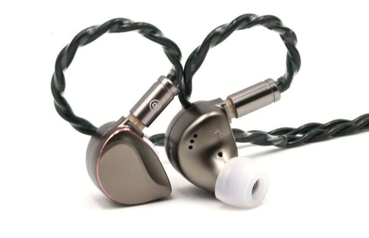 Кабелни слушалки BQEYZ Winter2 3.5mm&4.4mm HiFi IEM с гладък трилентов звук, костна проводимост, хибридна технология за мониторинг, балансиран и мек звук, физическо шумопотискане за кабелни игри, сив