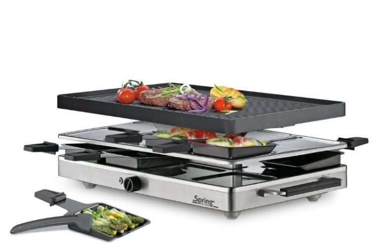 Електрически грил Spring RACLETTE8 CLASSIC, за 8 души, 1200W, 47,5x27x14см