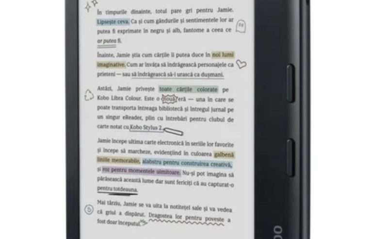 EBook четец Kobo Libra Colour 7″, 32GB, Черен