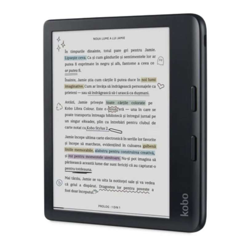 EBook четец Kobo Libra Colour 7″, 32GB, Черен