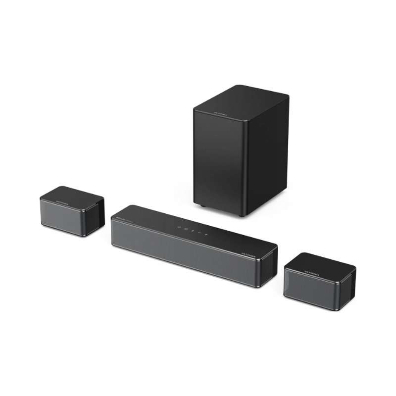 Саундбар Ultimea Poseidon D60 (2RCGOV2KO) 5.1 Dolby Atmos с безжичен субуфер, Bluetooth 5.3, eARC, оптичен, USB, черен
