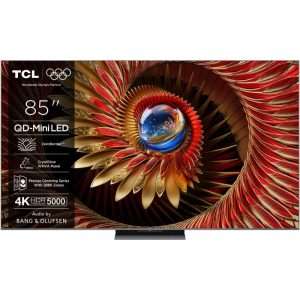 Телевизор TCL QD-MiniLed 85C8K, 85" (214 см), Smart Google TV, 4K Ultra HD, 100Hz, Клас E