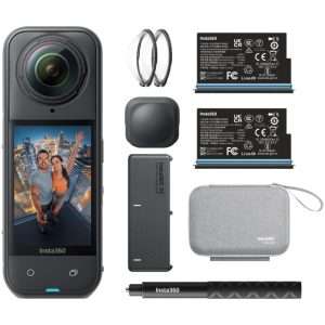 Insta360 X5 спортна видеокамера, 8K, 360°, пакет Essentials