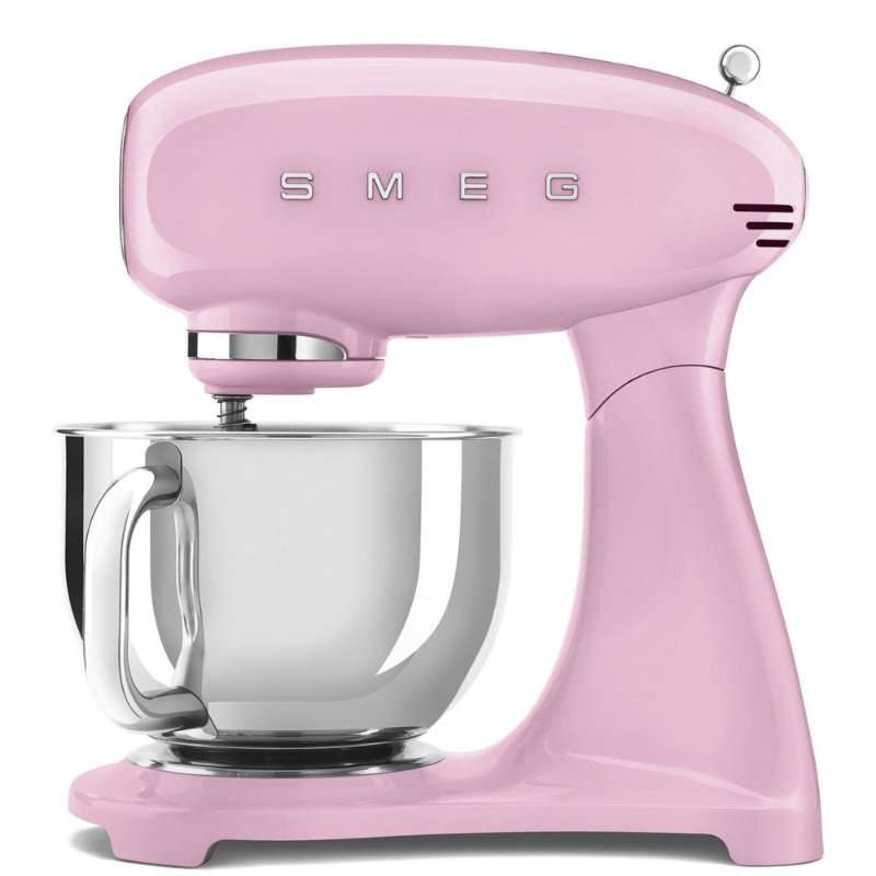 Планетарен миксер Smeg SMF03PKEU, 50’s Style, 800 W, 4.8 л купа, 10 скорости, Розов