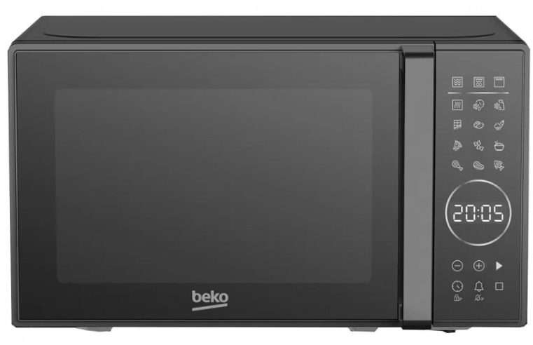 Микровълнова фурна Beko MGC20130BB, 700W, 6 нива на мощност, грил 1000W, черен, 33x44x25.8см