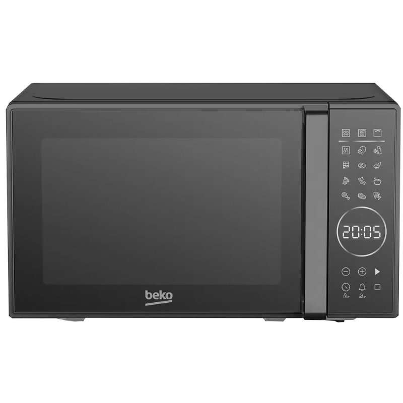 Микровълнова фурна Beko MGC20130BB, 700W, 6 нива на мощност, грил 1000W, черен, 33x44x25.8см