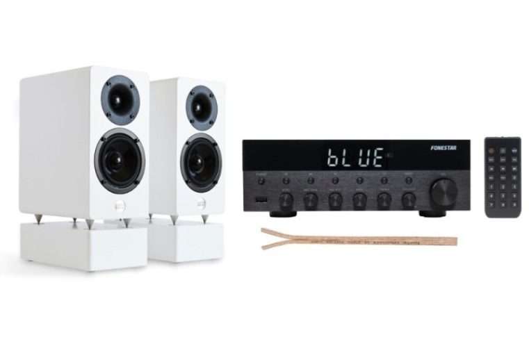 Комплект аудио система Fonestar, 2x15W, с WRS MM2 пасивни високоговорители, 4м кабел