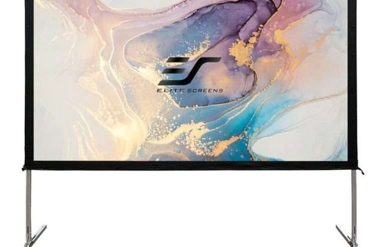 Прожекционен екран Elite Screens Yard-Master 120″, бял, 149,4×265,7см, алуминиева рамка