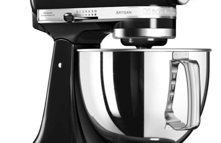 Планетарен миксер KitchenAid Artisan, Модел 185, 300W, 4.8 л, 10 скорост, 220 V, Черен