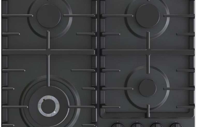 Вграден плот HISENSE GM663BHF, Газ, 4 горелки, Wok, Черен