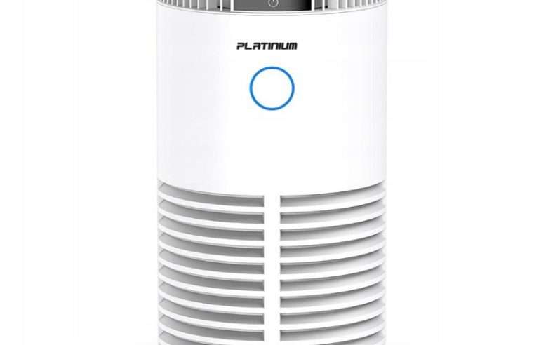 Purificator de aer Platinium PureHome WiFi, HEPA, 22x22x44cm, alb