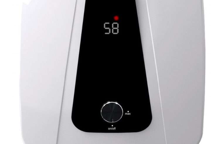Електрически бойлер Hydroland PR37LXA6NQFXE, 15 L, 2000 W, вертикален монтаж, долно свързване, LED дисплей, термостат 25–75°C, IPX4, бял