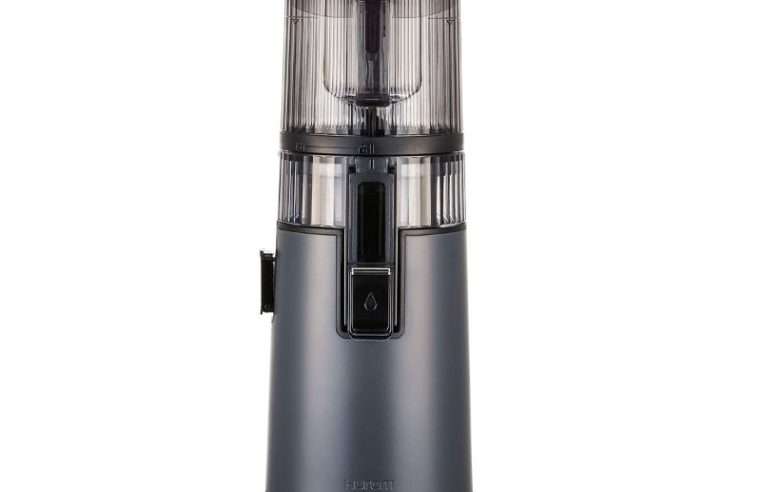 Сокоизстисквачка Hurom H70FT Easy Clean, С мултиспирален филтър, Титаниево сиво