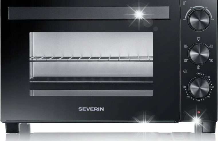 Електрическа фурна Severin TO 2075, 30л, 1600W, инокс-черна, 45.3×34.5×40см